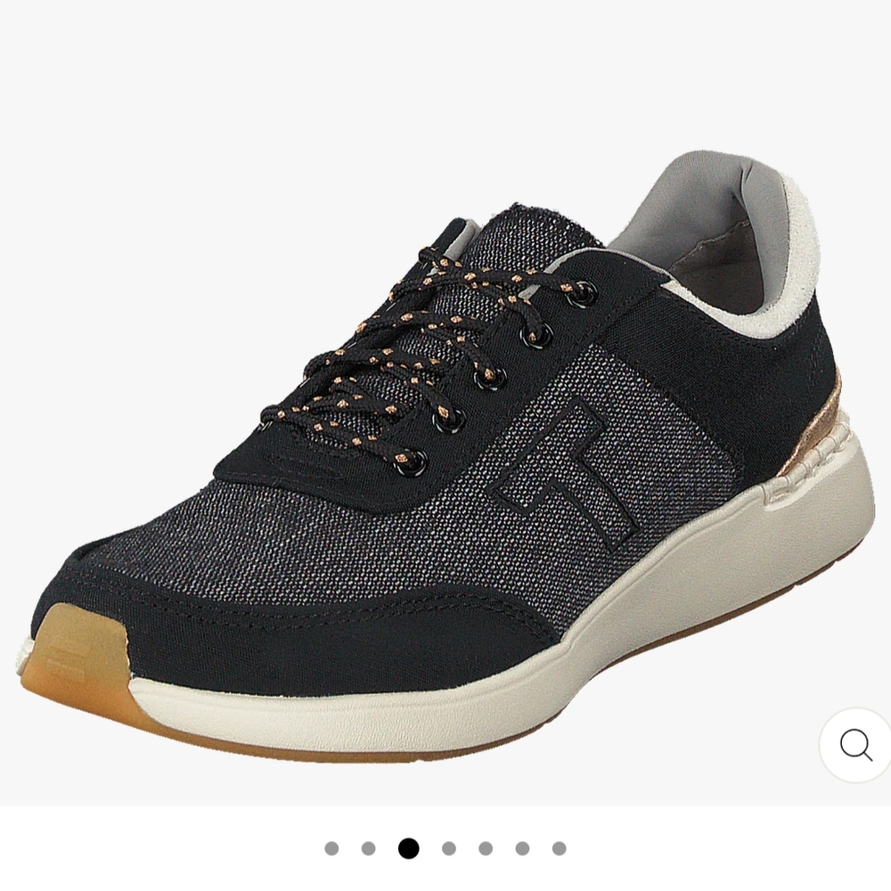 Toms Black and Gray Sneakers with Suede Overlays